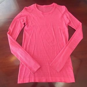 Lululemon Swiftly Tech Long Sleeve. Pink. Sz. 8